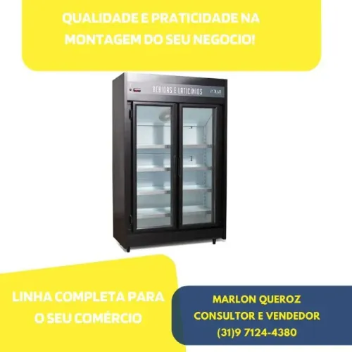 Refrigerador 2 Portas Preto Polar Novo