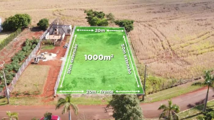 Chácara Seca (Terreno) com 1000m² Condomínio Estância do Tucunaré em Alvorada do Sul.