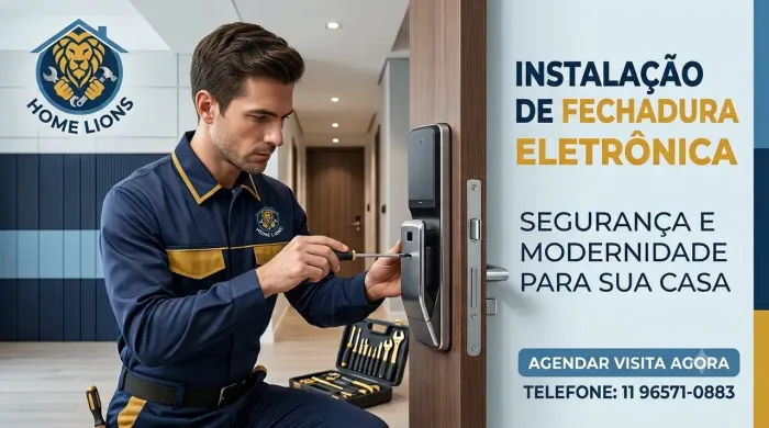 Instalação de fechadura eletrônica