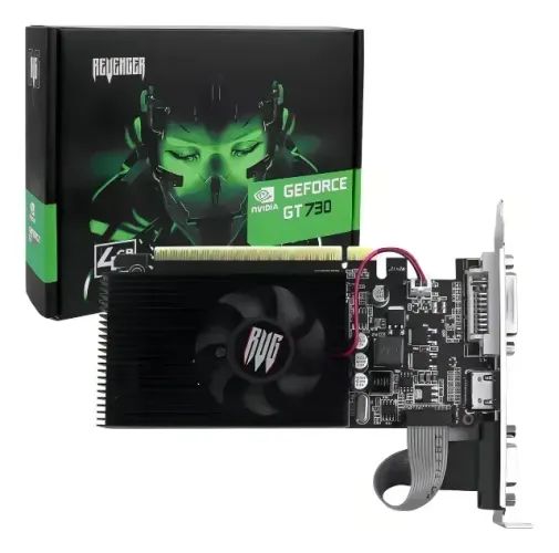 Placa de Video GT 730 4GB 128bit DDR3 Nvidia GeForce Revenger *NOVA COM GARANTIA*