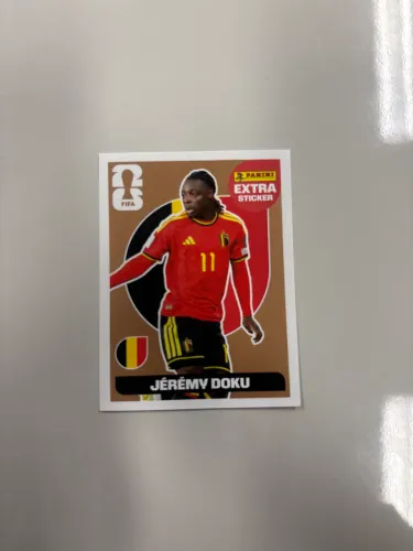 JÉRÉMY DOKU BRONZE FIGURINHA COPA DO MUNDO 2026