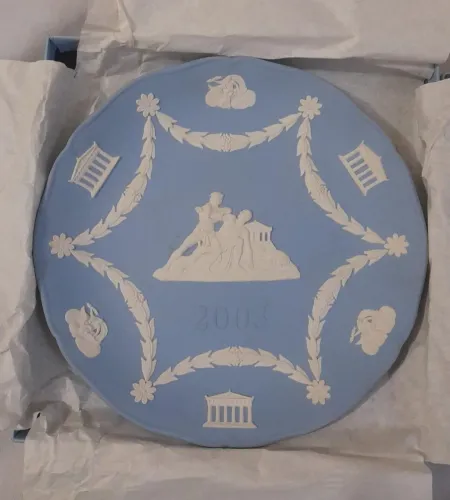 Prato Decorativo Wedgwood Original - Jasperware Azul (2003)