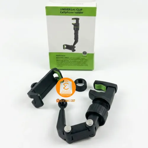 Suporte Celular para Retrovisor espelho Carro / Veicular ou Mesa 360º Articulado