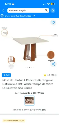 Mesa e cadeiras