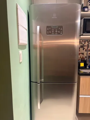 Geladeira Electrolux Bottom Freezer Frost Free 454L Inox Inverter - IB53X - 110V