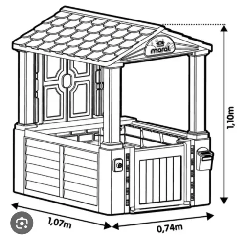 Casinha infantil mim casita zera so fiz montar