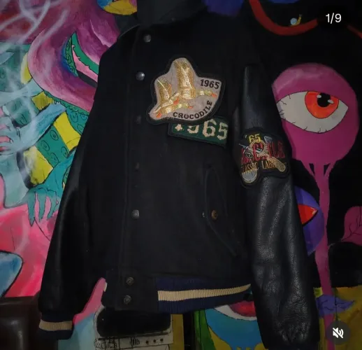 JAQUETA BOMBER VINTAGE COLEGIAL 