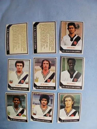 Cards ping pong do Time do Vasco da Gama. 