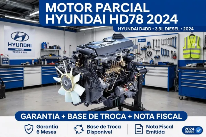 Motor Parcial Hyundai HD 78 diesel 