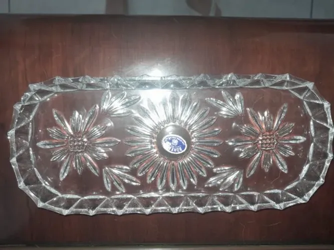 Bandeja de Cristal Bohemia Original - República Tcheca - 24% Lead Crystal