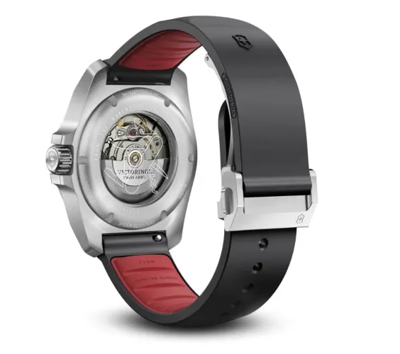 Pulseira Victorinox de Borracha Deployant inox journey concept 21mm
