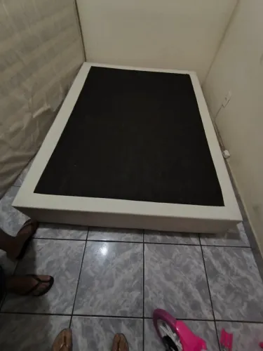 Cama box de casal com colchão