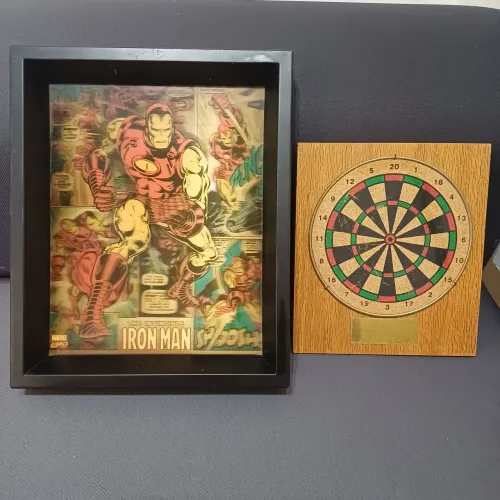 Quadro 3D homem de ferro.