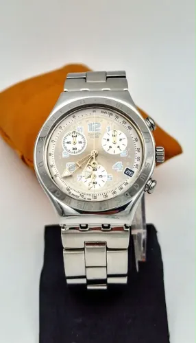 Swatch Irony Chronograph ?Body & Soul? / linha Irony Chrono Metal - NOVO