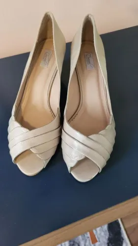 Sapato de festa peep-toe | Durval Calçados