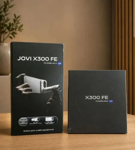 Jovi X300fe (vivo x300fe) preto 256gb + kit fotografia
