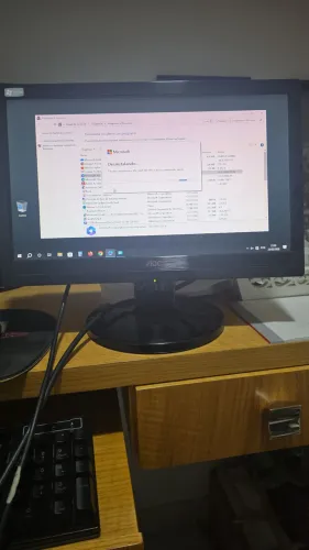 Combo Monitor, CPU, teclado e Impressora Epson TM-T20, sem garantia