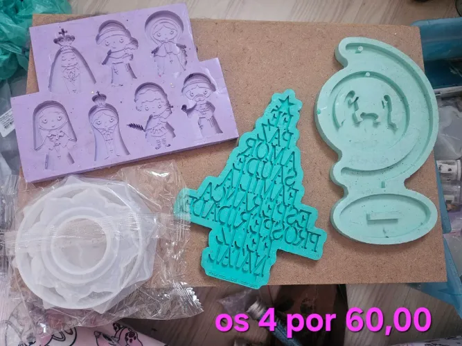 Moldes de silicone para resina