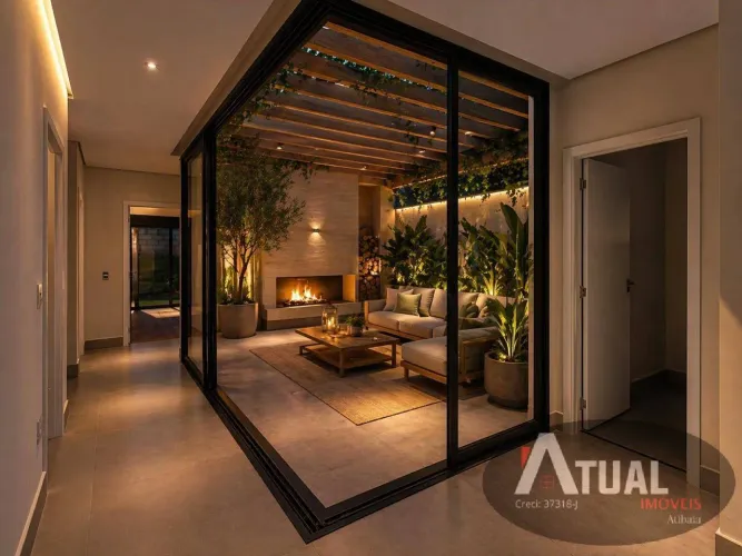 CASA NOVA EM CONDOMINIO ATIBAIA COM 3 SUITES