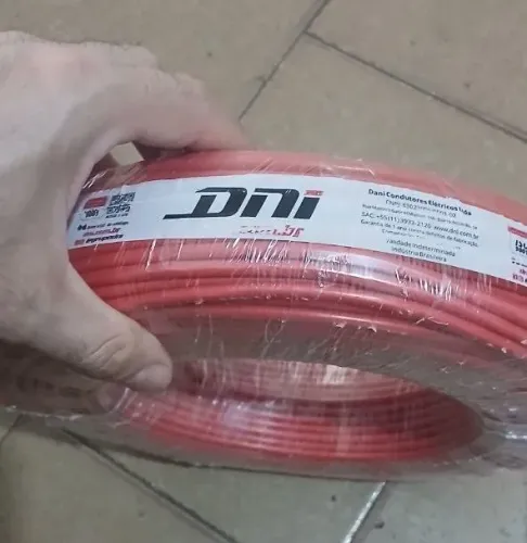 Cabo Flexível, Vermelho, 6 mm² - DNI