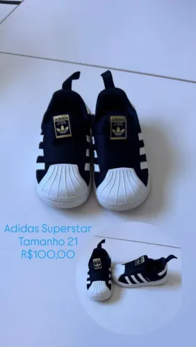 Tênis adidas superstar tamanho 21