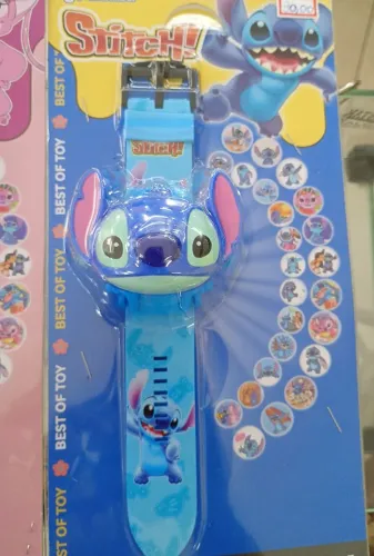 Relógio projetor Lilo Stitch 