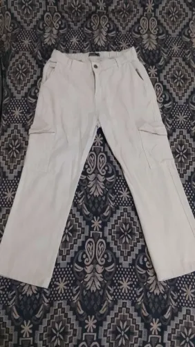 CALÇA CARGO BEGE N°42