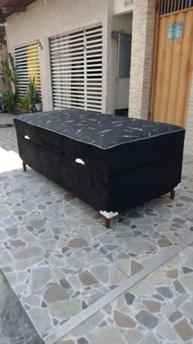 Cama box solteiro baú