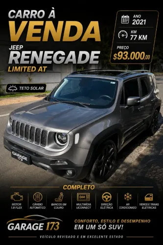 Jeep Renegade Limited 1.8 4X2 Flex 16V Aut. 2021