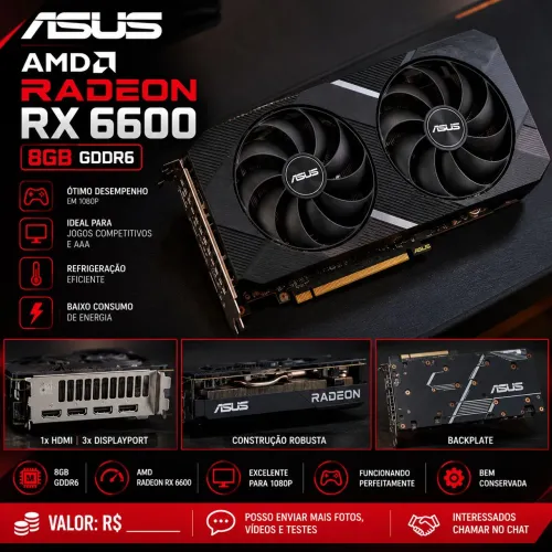 Rx 6600gb 8gb ASUS