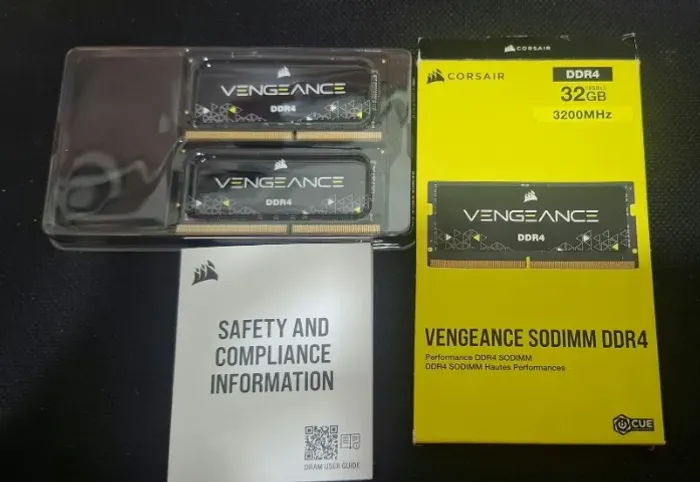 *OPORTUNIDADE* 2x16gb memoria ram corsair vengeance sodimm ddr4 3200gb CL22