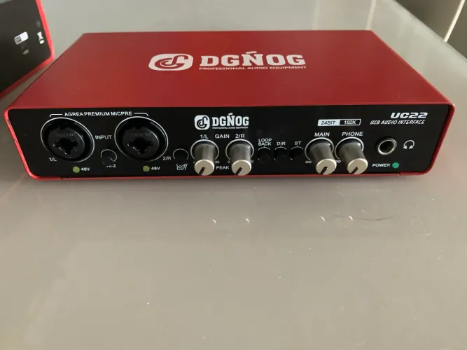 Interface de áudio DGNOG UC22 24bit/192khz