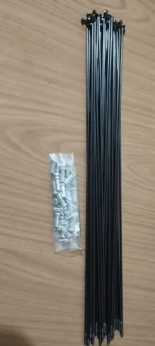 36 raios zincado para bike aro 29 com niples.
