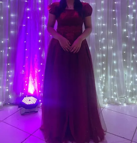 Vestido de festa social MARSALA 38/40