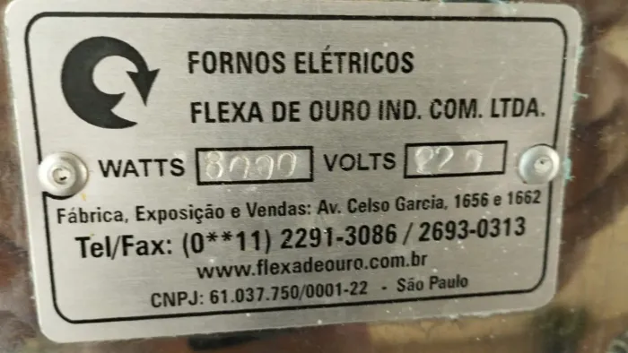 vende-se forno elétrico industrial