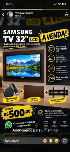 Tv LCD 32 polegadas Samsung