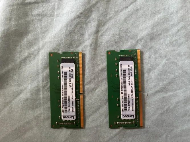 Kit 16GB Memória RAM Notebook DDR4 3200MHz (2x8GB) Smart Lenovo