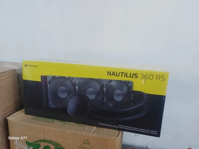 Water Cooler 360mm Corsair Nautilus 360 RS Preto/Black