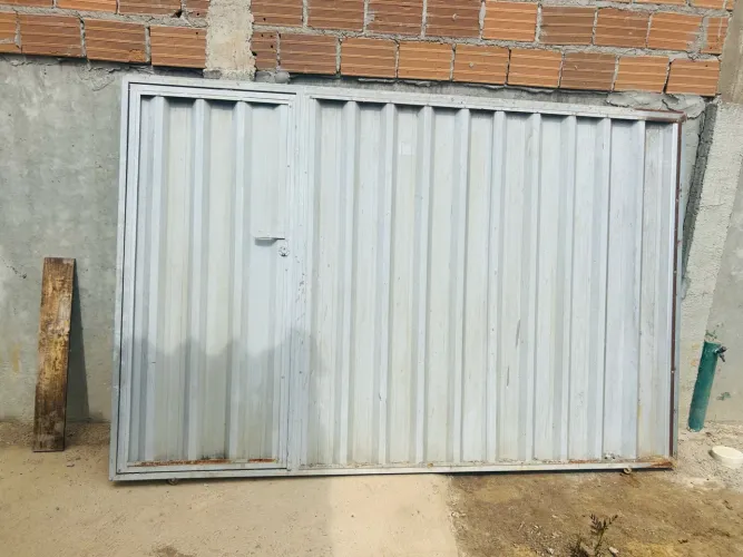 Portão de chapa metálica galvanizada