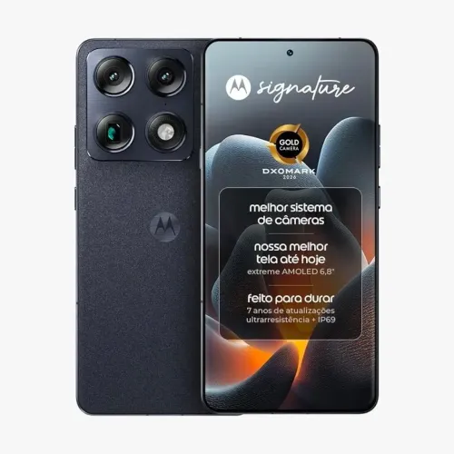 Motorola Signature Preto 512GB / 12GB RAM - 100% LACRADO + Nota Fiscal e Garantia
