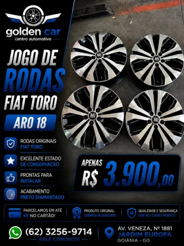 JOGO DE RODAS ARO 18 FIAT TORO ORIGINAL