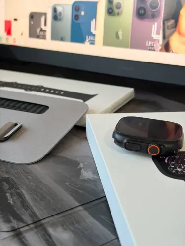 APPLE WATCH ULTRA 3 49MM PRETO IMPECAVEL COM CAIXA E CARREGADOR
