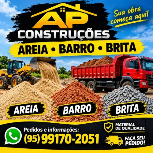 Areia Barro Brita Seixo Piçarra
