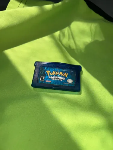 cartucho original de Pokémon Sapphire Version