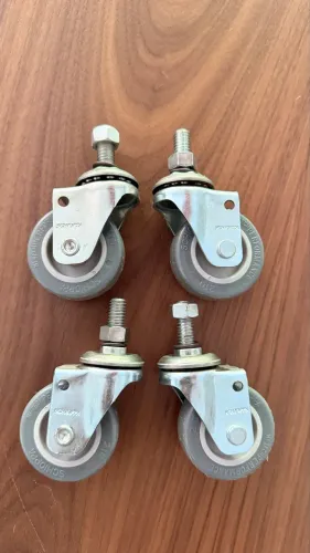 Rodizio Pvc Parafuso Giratório Schioppa Sem Freio 2 Pol Gle 210 Bp 40 Kg. Conjunto de 4
