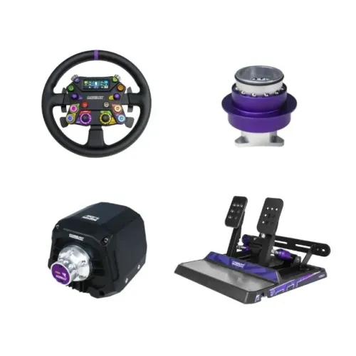 Kit Conspit Volante 310 Apex + Base Ares Apex + Pedais CPP Apex 2 + Conector CDR QR - Novo