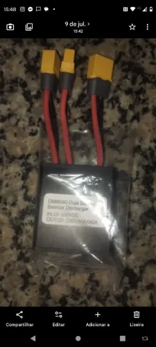 Módulo de Descarga para Bateria Dupla Patinete ou Bicicleta eletrica