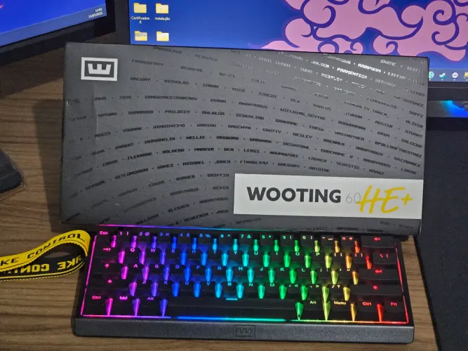 Teclado Wooting 60HE Perfeito Estado