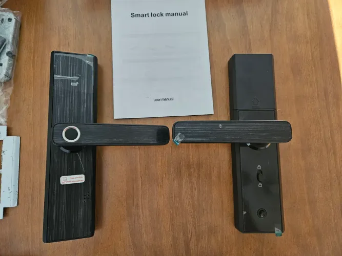 Fechadura Eletrônica Intelligent Lock biometria, tag e senha - novo (lado direito)