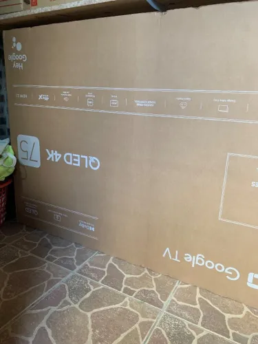 Caixa de papelão para transporte de TV 75 polegadas